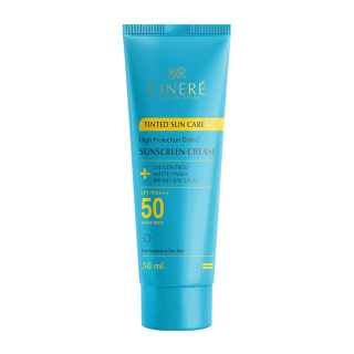 کرم ضد آفتاب رنگی SPF50 سینره 50 میلی لیتر بژ روشن